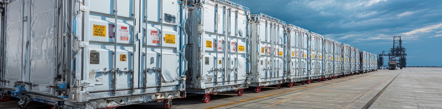 Фиксация контейнера на полуприцепе